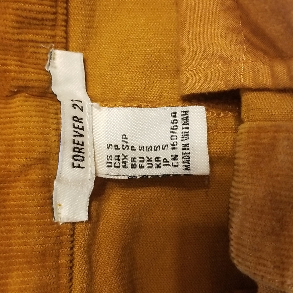 Forever 21 mustard corduroy skirt - Picture 4 of 8